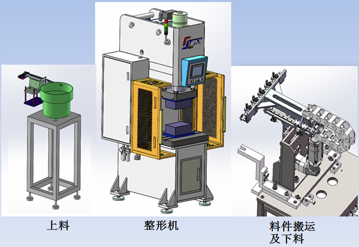 MIM粉末整形自動化上下料解決方案